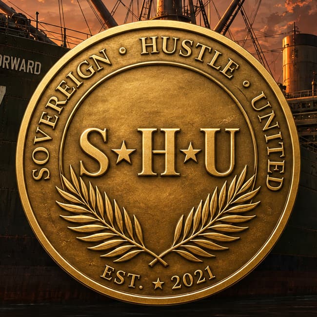 Antique-gold S H U membership coin, established 2021